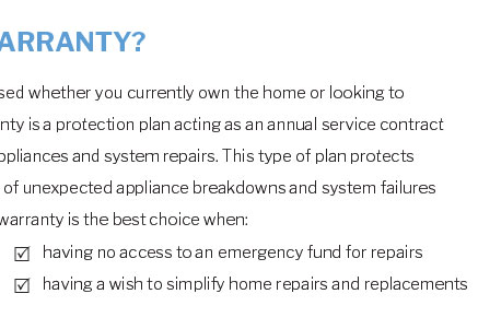 home warranty kalawao